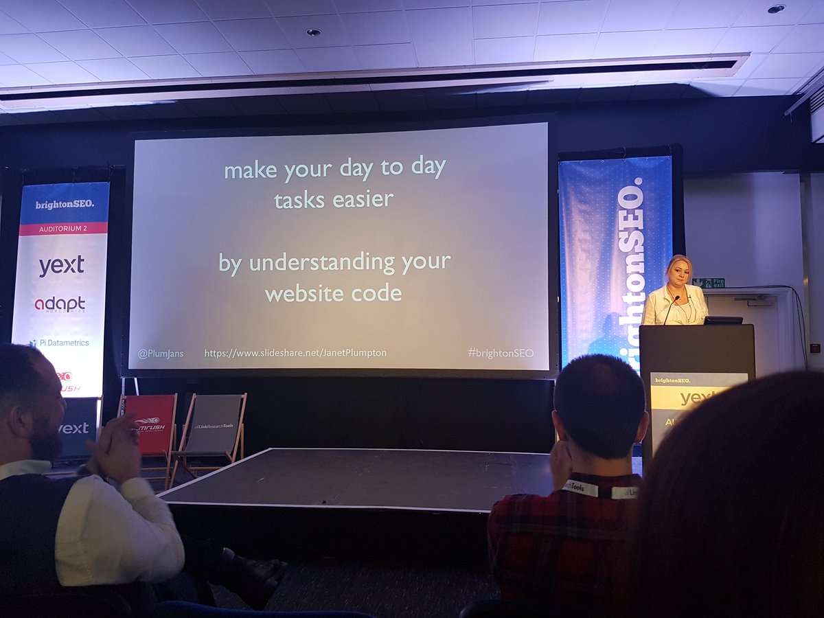 HansPJung's tweet photo. Great session from @PlumJans at #BrightonSEO on how to use xpath with google docs and @screamingfrog https://t.co/wIjrfRTHr9
