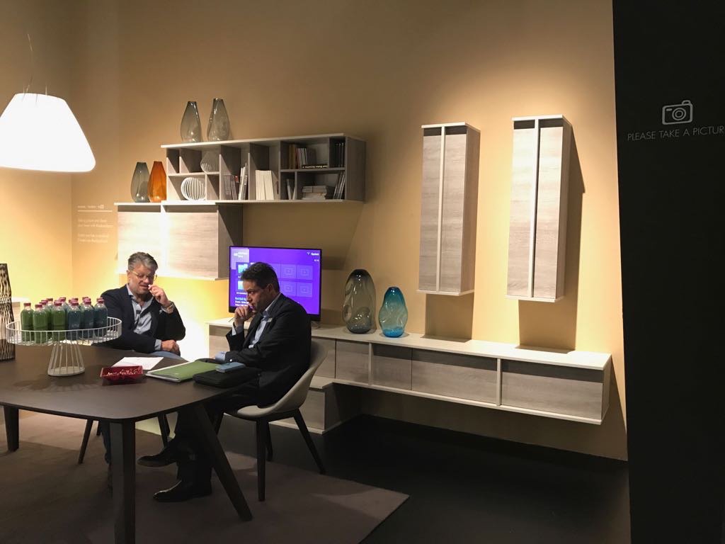 SMAmobili's tweet photo. Another amazing day #SaloneDelMobile! We're atHall 8 Stand E50, come by to see our newest furniture collections. https://t.co/nsJY6iePpt https://t.co/lhAHRX4ftm
