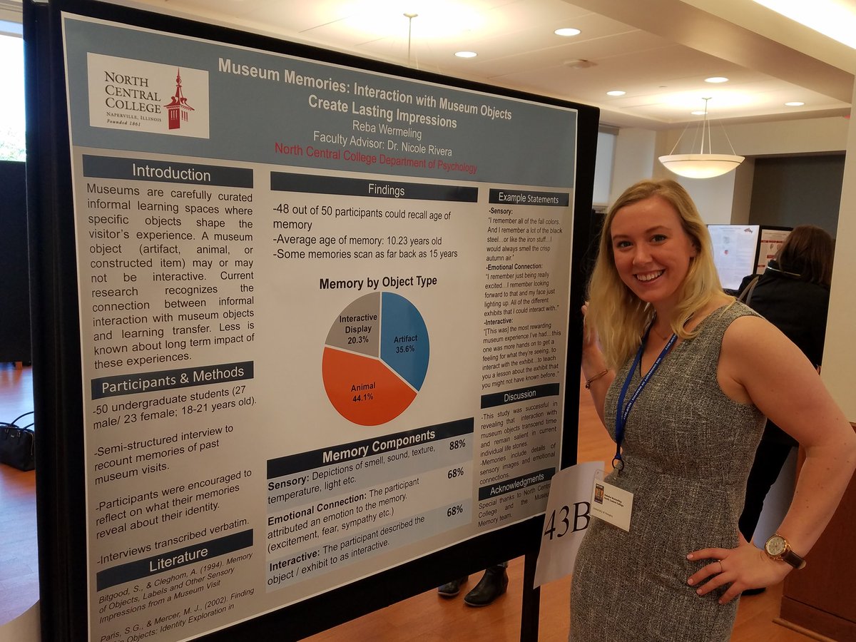 GermanNCC1's tweet photo. NCC &amp; Psychology. Rebeka Wermeling speams about museums and memory #NCUR2017 in #Memphis @northcentralcol @PrezHammond https://t.co/GB9TiboYas