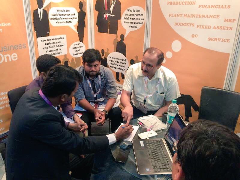 anil_marali's tweet photo. Great Start!! #PackPlus2017 Expo #Bengaluru @PackPlus2017 @PtsSystems @sachind212 teambusy in #SAPBusinessOne demo. @SAPIndia the buzz is on https://t.co/GLTSx5KYhT
