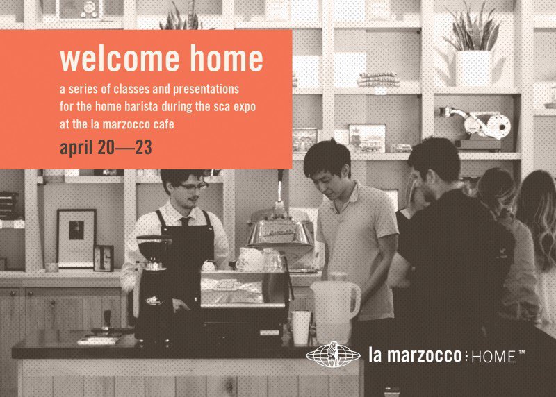 LaMarzoccoHome's tweet image. Welcome Home: A series of classes and presentations for the home barista during the @SpecialtyCoffee Expo. home.lamarzoccousa.com/welcomehome/