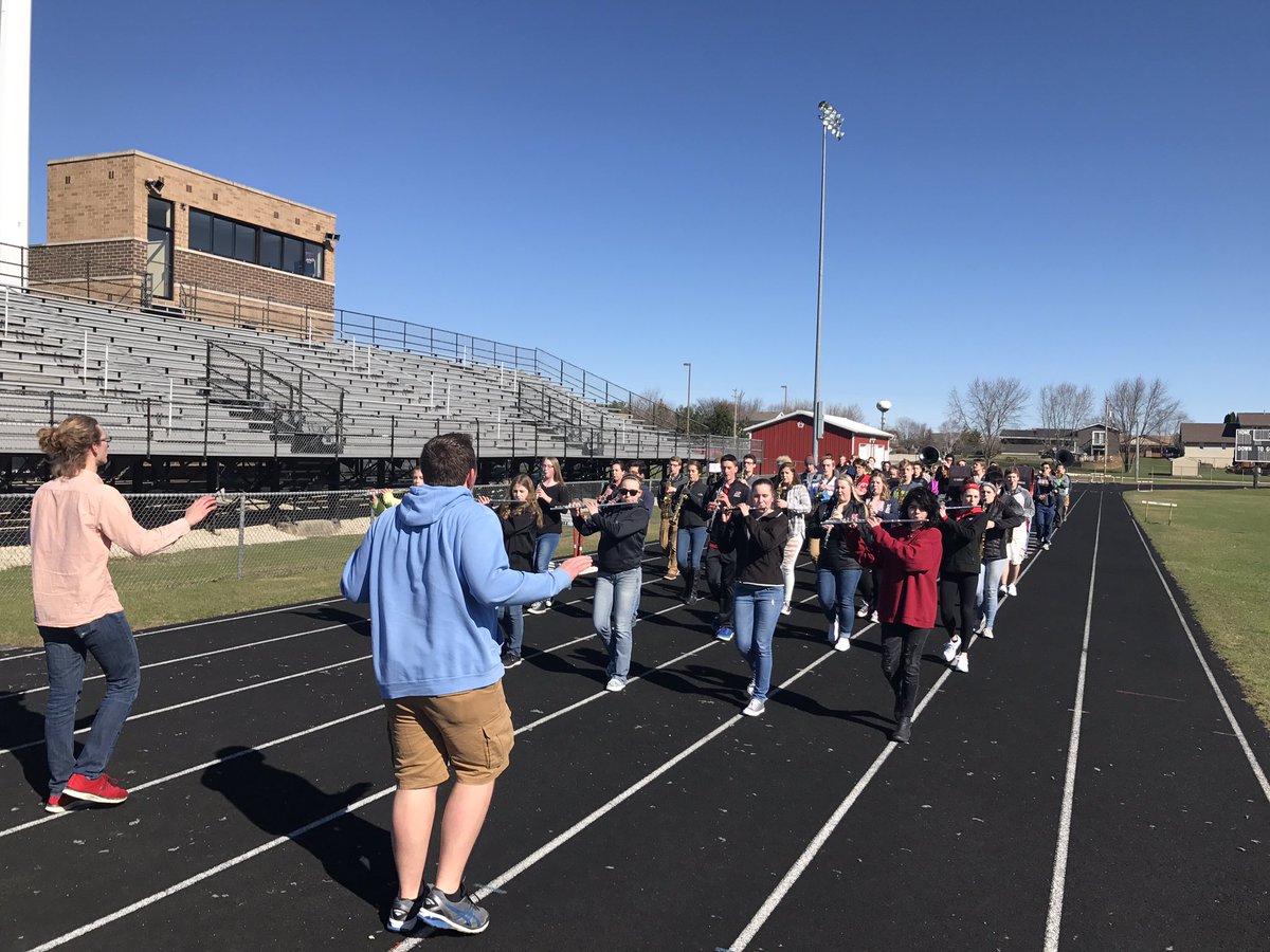 Muskegobands's tweet photo. MHS Bands preparing for our march at Disney World. Less than 2 weeks away! @MHSIrvine @MuskegoNorwaySc https://t.co/Urk0YlFckW
