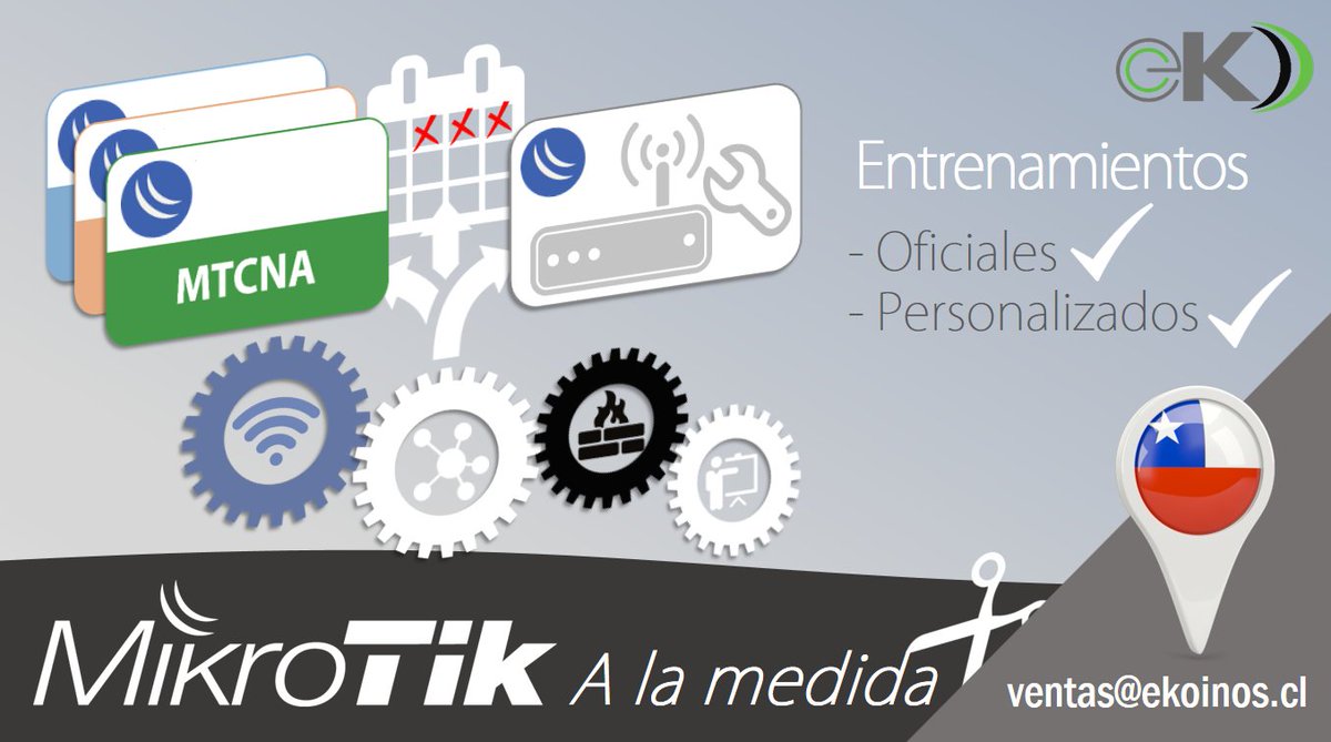 Entrenamientos personalizados. Nuestra academia se traslada a tu oficina #mikrotik #mtcna #mtcwe #mikrotikchile #ekoinos #routerboard