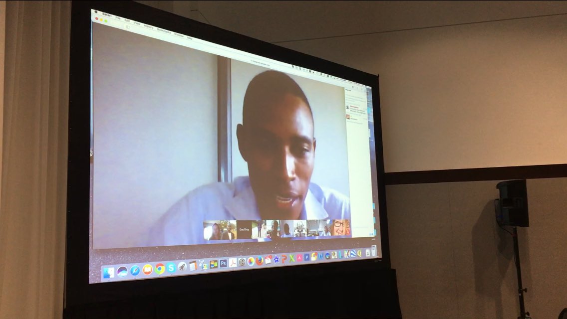 youthmappers's tweet photo. We did live hangout with Uganda #youthmappers chapters @hotosm at #aagmapathon! https://t.co/TqmNVFjOtZ https://t.co/N30nGPKuKb