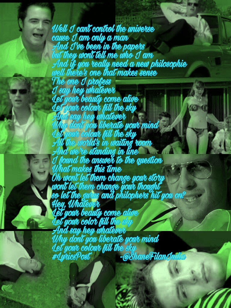 ShaneFilanIndia's tweet photo. I say #HeyWhatever... Let your beauty come alive...
Let your colour fill the sky...!🎨🌈🌈🌈
💜💛💚💙❤💝💘💋😍
#LyricsPost  #WestlifeLyrics 
~SV https://t.co/Mjfzpw7ZhP