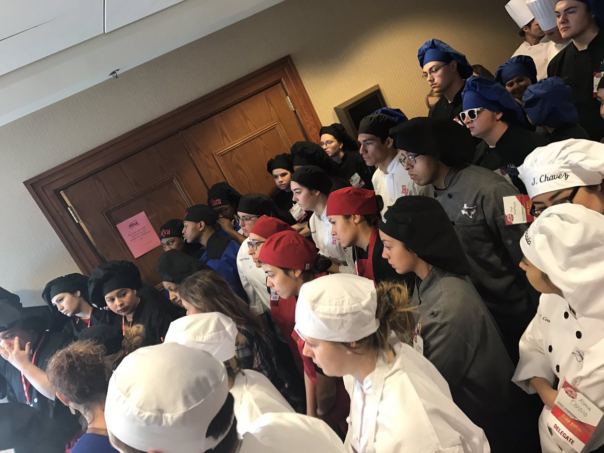 GISD_Culinary's tweet photo. We are heading in to the competition!!! Let's go East View!!! #StateFCCLA https://t.co/tPliNPJKEA