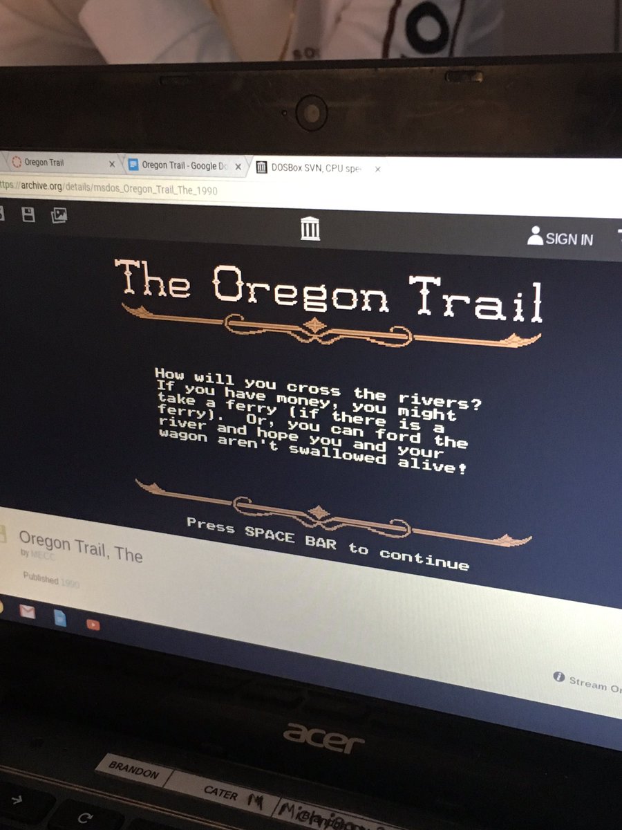 calthoff7's tweet photo. Favorite day of the school year #oregontrail #gamification #ilovethe80s https://t.co/KNBoRAfxLm