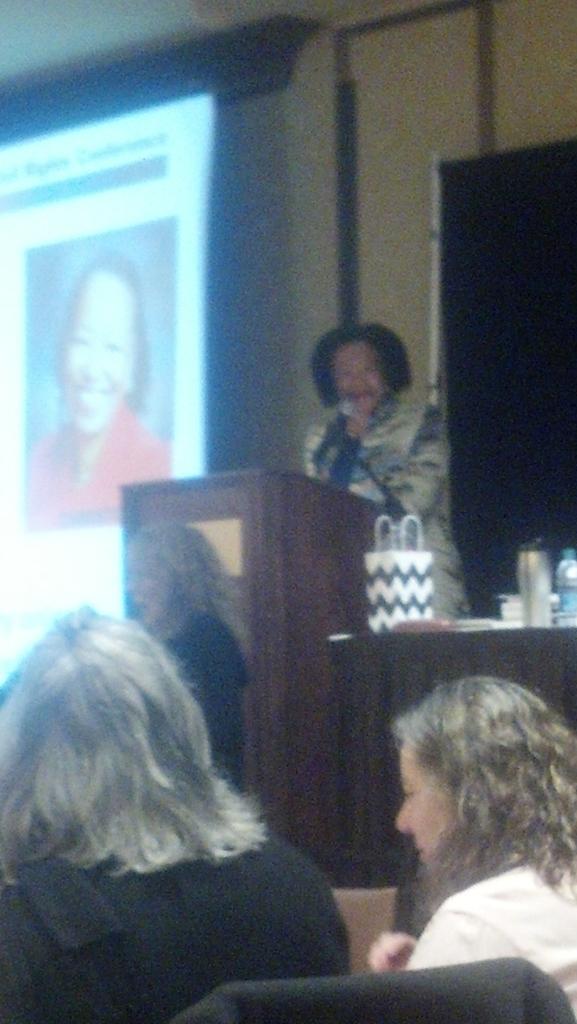 DawnEllisVT's tweet photo. Kellogg Fdtn's Gail Christopher &amp; partners take on systemic belief in #RacialHierarchy shackling our society #2017FHCRC @WK_Kellogg_Fdn https://t.co/LoLbAR4znd