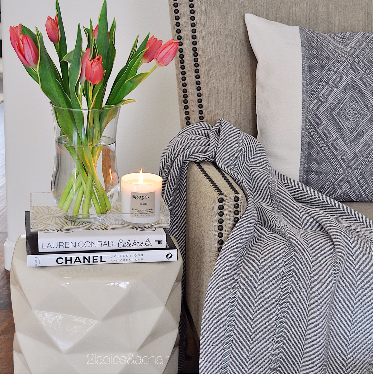 Ideas for decorating your favorite spaces #spring #decor  2ladiesandachair.com/blog/2017/4/6/…