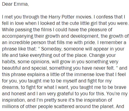 seriaIkillerz's tweet photo. .@EmmaWatson Thank you for always being yourself, thank you for everything. I love you very much girl 💖 https://t.co/rvBYu1LUCl