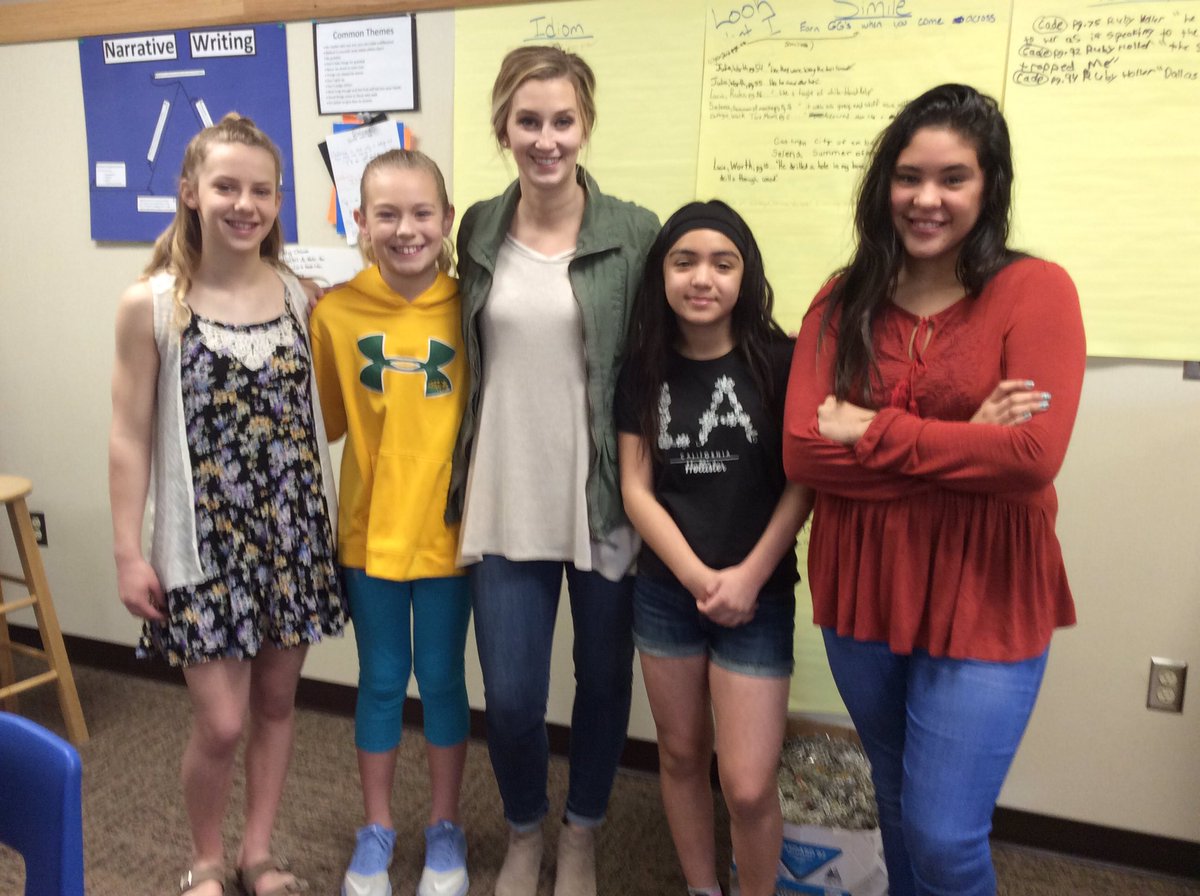 BHBobcatsBecker's tweet photo. Some of my girls from last year-proud of the ladies they have become! Thnx for being role models to our 5th graders! U make Berger proud! https://t.co/kl7fyQy41f
