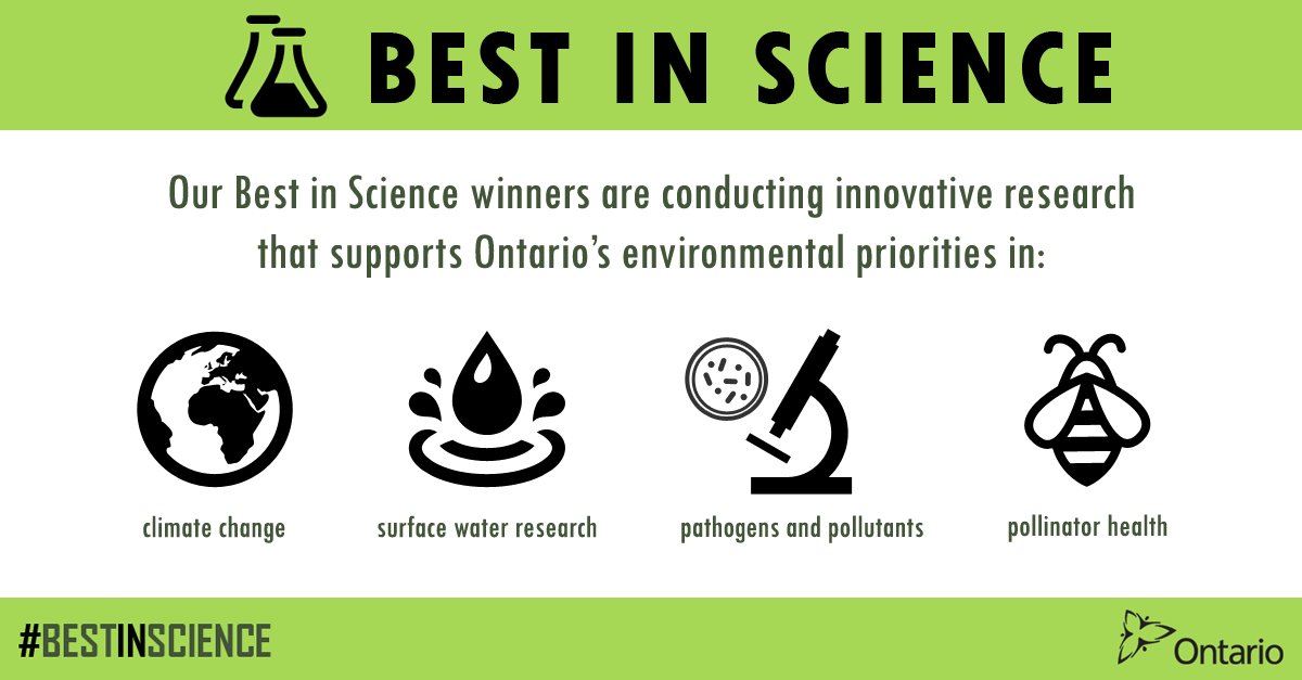 ONenvironment's tweet photo. Congrats #BestInScience grant winners! Learn more about their innovative research that helps protect our environment https://t.co/GYwrQRVLwJ https://t.co/jfwtHdLRvO
