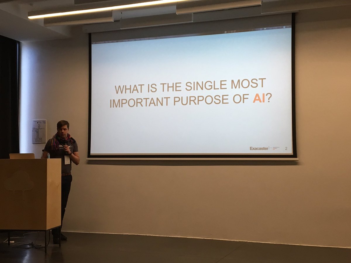 Any industry + AI = Disruption. <a href="/EgidijusPilypas/">Egidijus Pilypas</a> #aicamp207 #vilnius #ai