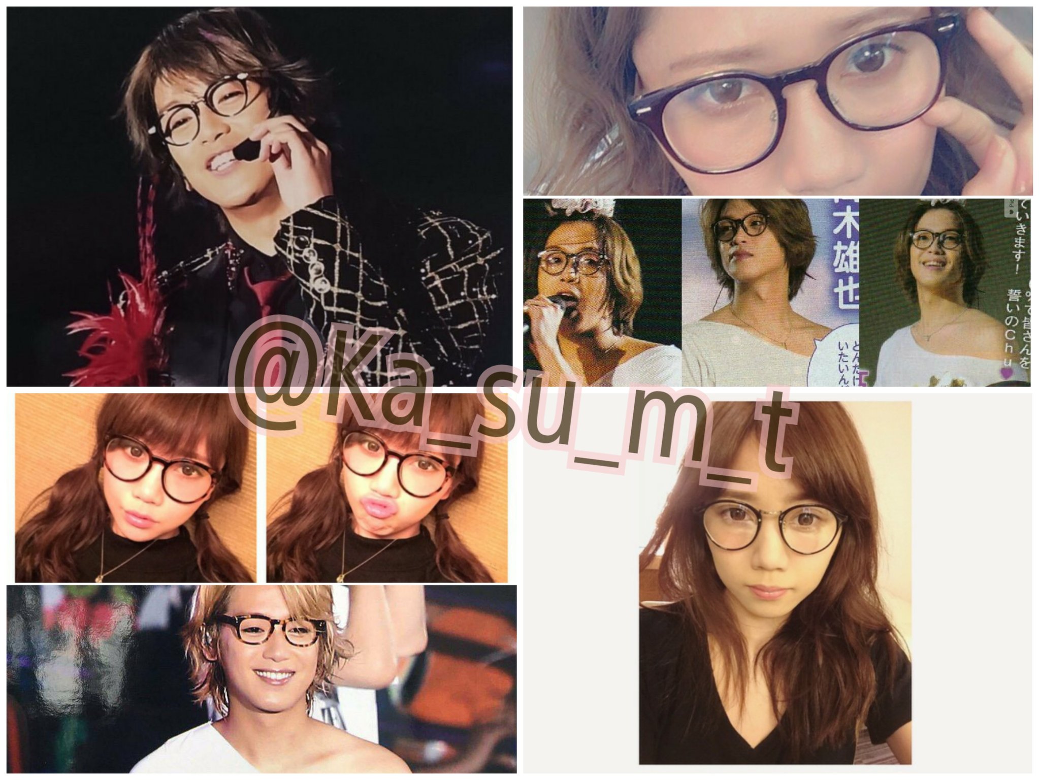 カス丸 この2人はメガネお揃いじゃなくて居有してます Macoが使いまくってたメガネを髙木はliveで使ってファンサしてます ２個は同じ奴 1個は Maco 髙木雄也 T Co Rdgtljtnwh Twitter