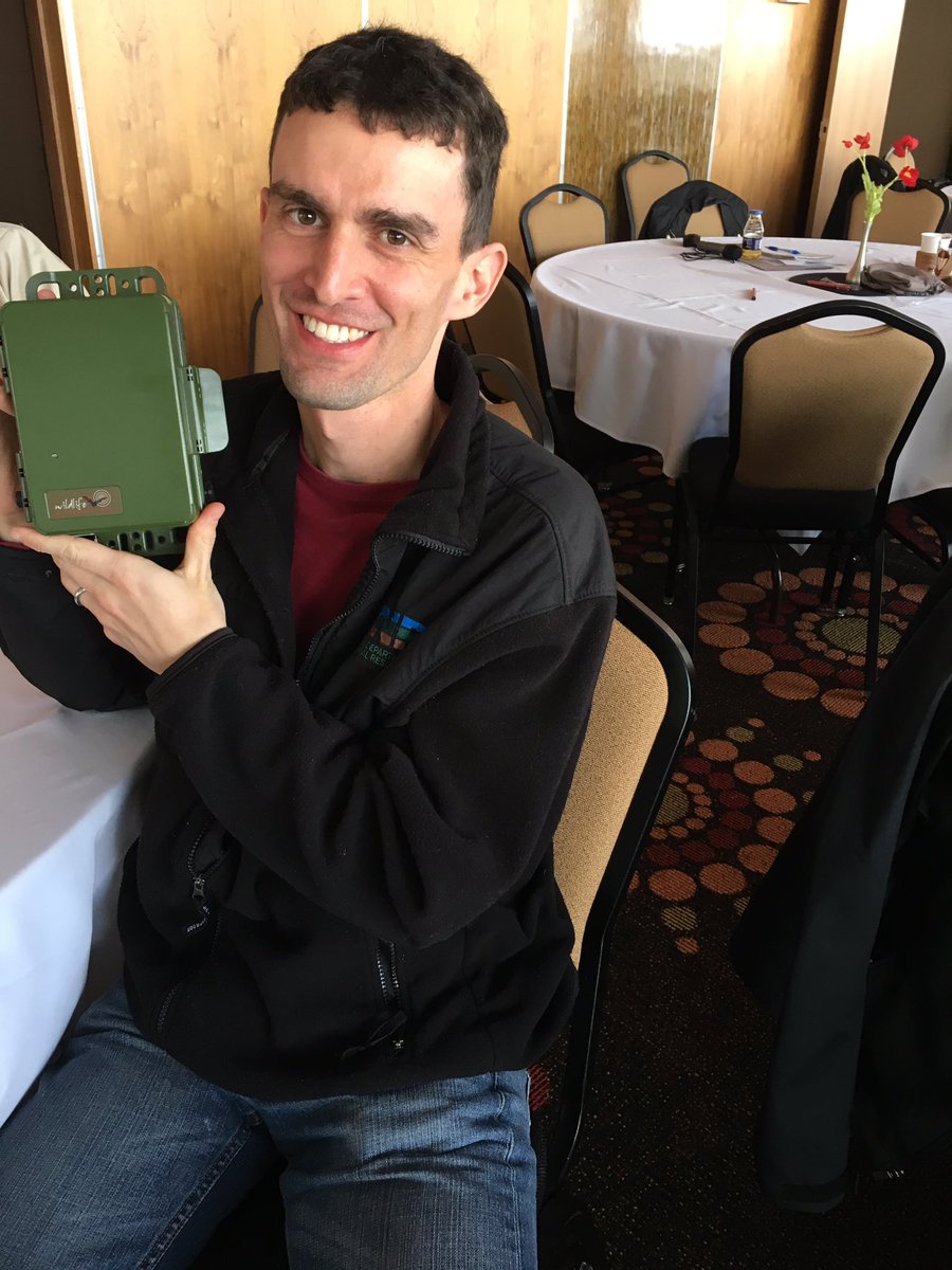 WildlifeAcoust's tweet photo. Congratulations to Tim Shier for winning an SM4BAT at our workshop yesterday! #MWBWG https://t.co/H5s82SowYp