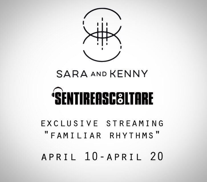 saraandkenny's tweet photo. Starting #monday you can stream "Familiar Rhythms" exclusively through @SAonlinemag 
Link here: https://t.co/Zf3c4Jjxkm
#sentireascoltare https://t.co/tOKqz3JdSq