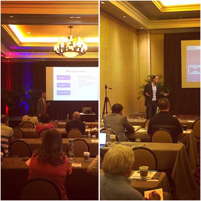 clarismkting's tweet photo. #ROI2017 breakout sessions with @ConsumerAtty & @mattruck! #LegalNetworking https://t.co/Qx4ZMD59r1