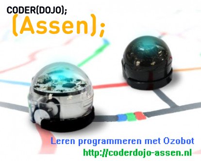 CoderdojoAssen's tweet image. En we hebben een primeur op 10 juni, onze eerste workshop "Leren programmeren met ozobot". Dankzij de steun van @StilaAssen ! Wij zijn blij!