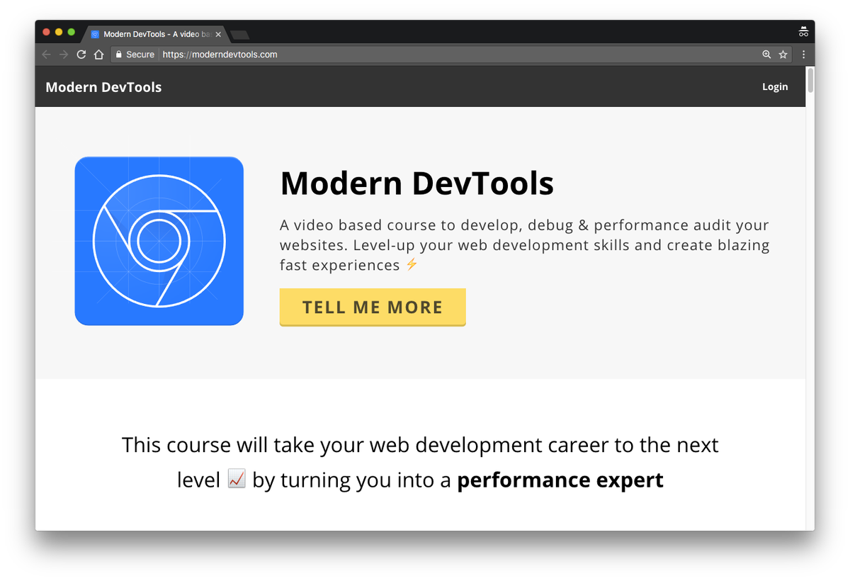 umaar's tweet image. Announcing the Modern DevTools Course Pre-Launch 🎊 moderndevtools.com A video &amp;amp; Text based course. Performance &amp;amp; Modern dev workflows
