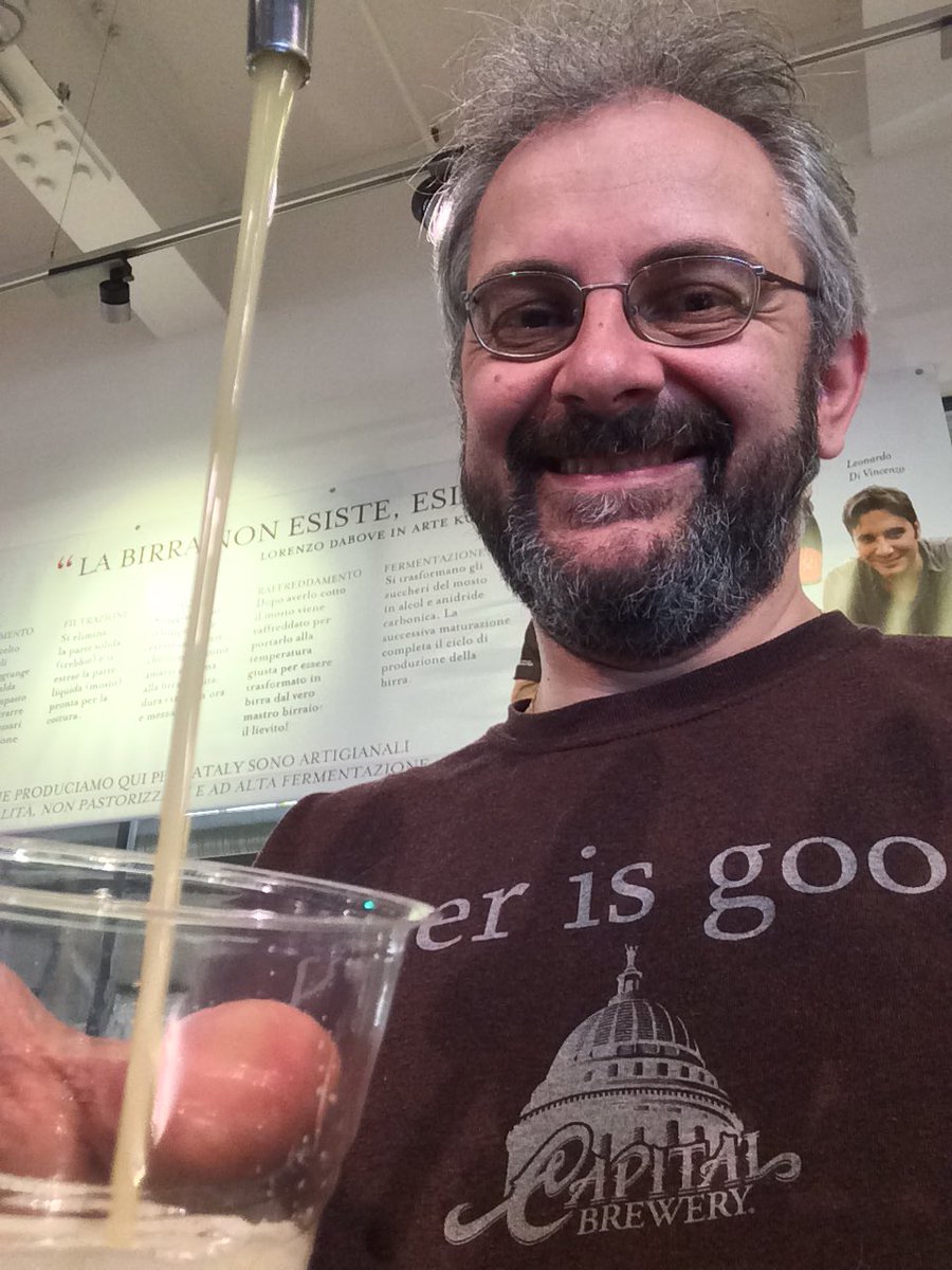 From the beer side <a href="/eatalyroma/">Eataly Roma</a> #publicanselfie