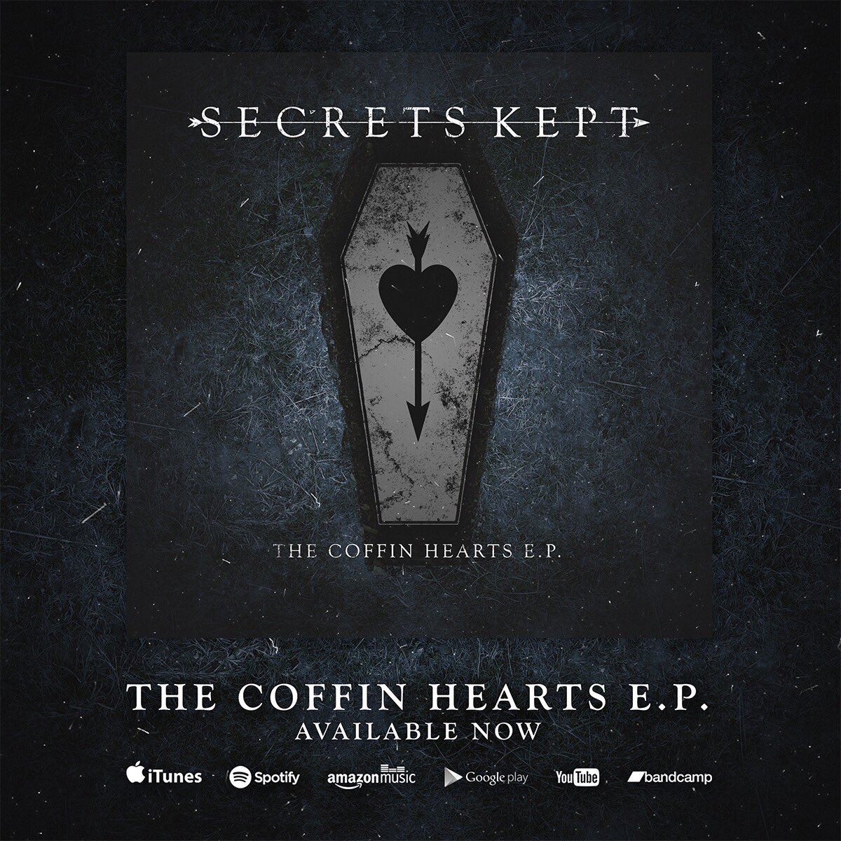 SecretsKeptBand's tweet photo. Our debut release "The Coffin Hearts EP" is out NOW! https://t.co/TJjg94ZTgb