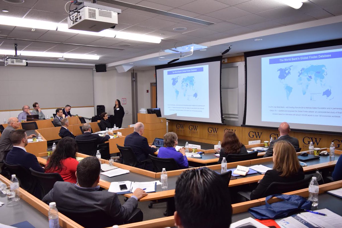 Dr_AnnaLusardi's tweet photo. Leora Klapper of @WorldBank delivers today's special address on gender differences in fin inclusion & finlit around the world! #CBFinEd2017 https://t.co/rjW8TGl1SH