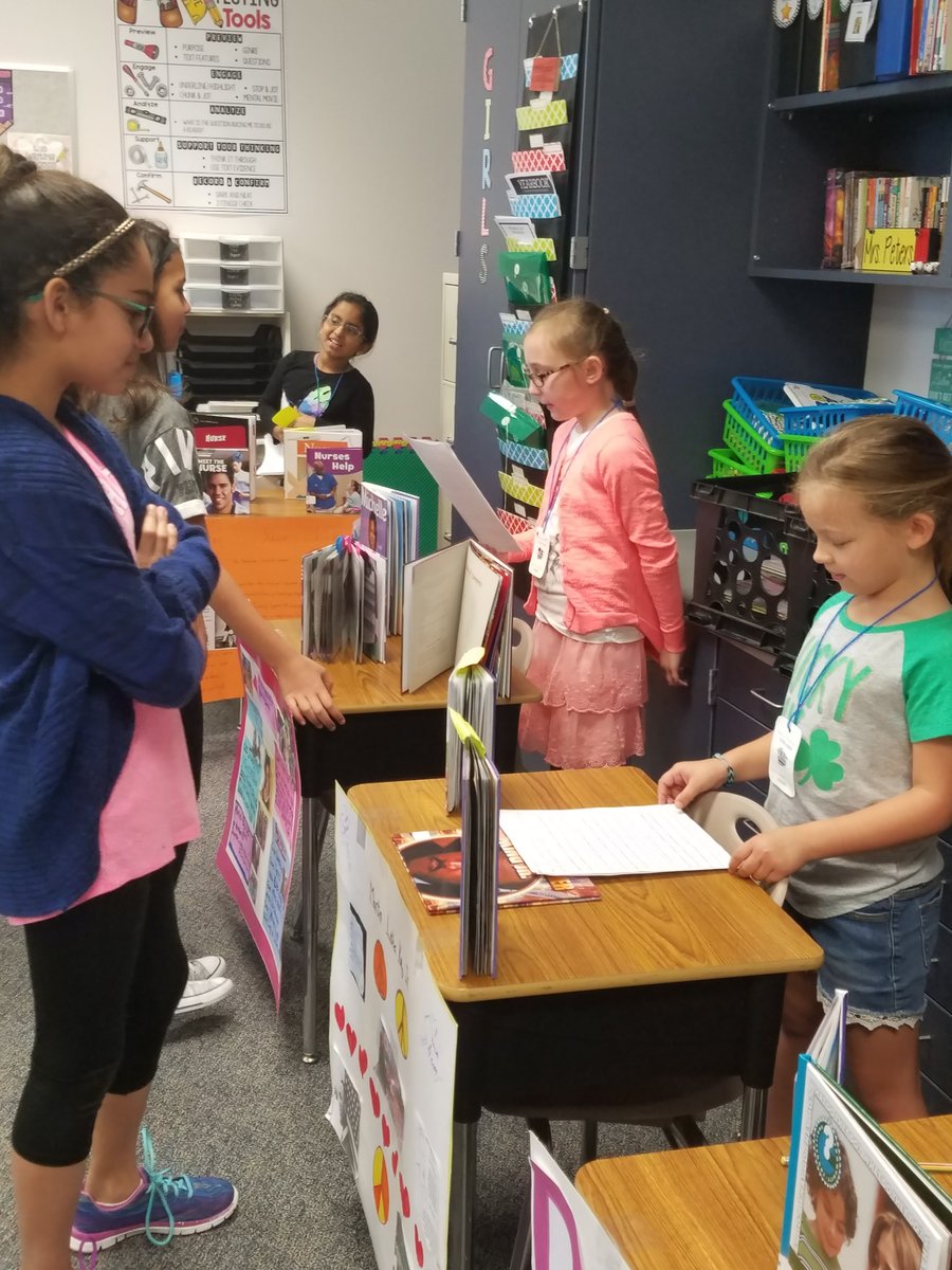 Petesdragons2's tweet photo. Sharing what we learned about our text sets with 5th. Actively learning, actively engaged. This is why I teach❤️ #kdepride #Petesdragons2 https://t.co/Bb6vq4JhXk
