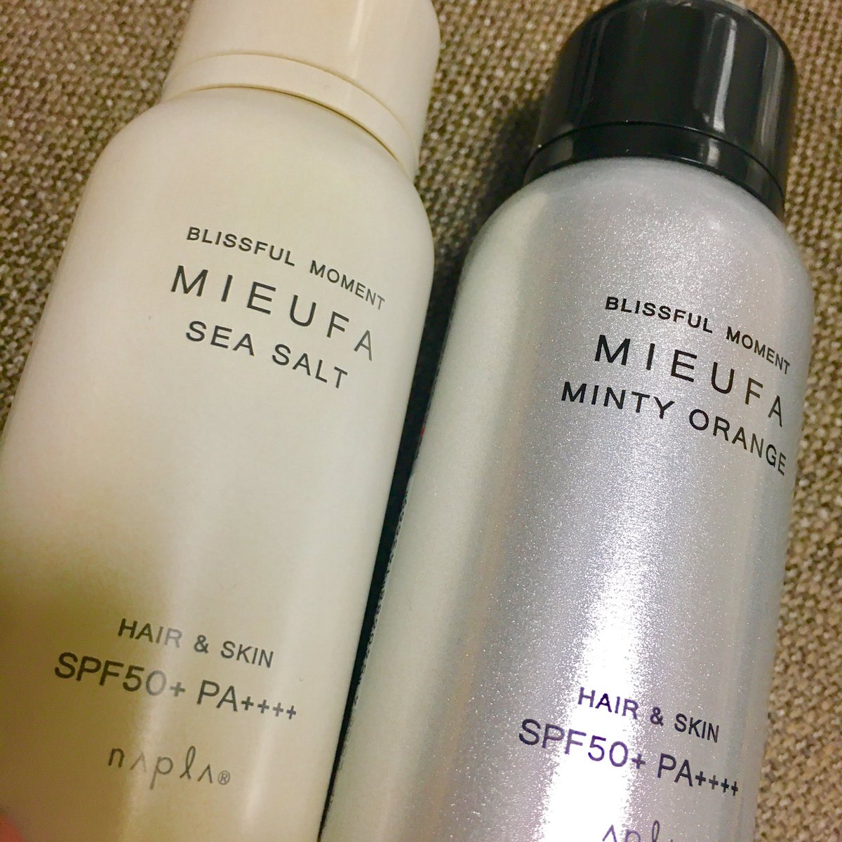 PDFaveno's tweet photo. 寝る前にMIEUFA勉強したから明日からどんどん売っていこ 😭 よかったらどうですか〜！UVカットできて花粉症の方にもオススメなスプレー！なんと！！顔にも使えます ☺🙌❤ 髪の毛にかけるだけで静電気防げて花粉とか付きにくくするからほんまにいい！定価1200！！ぜひよかったら ✌️ https://t.co/JFljFTHdaY