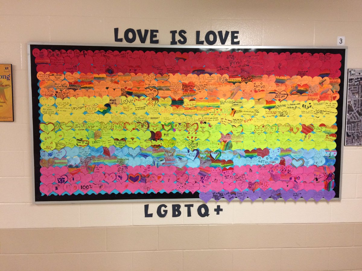 <a href="/ThornwoodPS/">ThornwoodPS</a> celebrates #LGBTQ+ inclusion and #Love with positive messages and #pride #peelproud