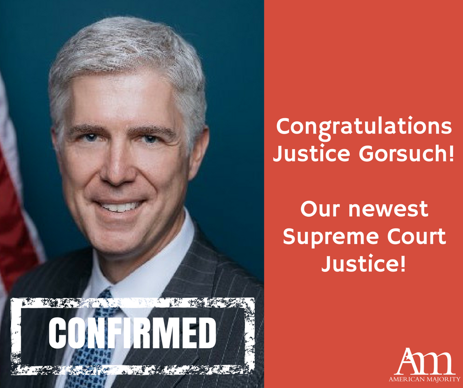 Congratulations Justice Gorsuch! #ConfirmGorsuch