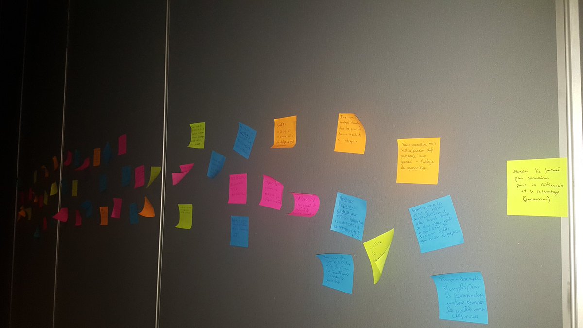 Les participants de l'atelier Talents au #forumCCMM #ManufacturiersInnovants s'engagent personnellement pour les défis de main d'oeuvre!