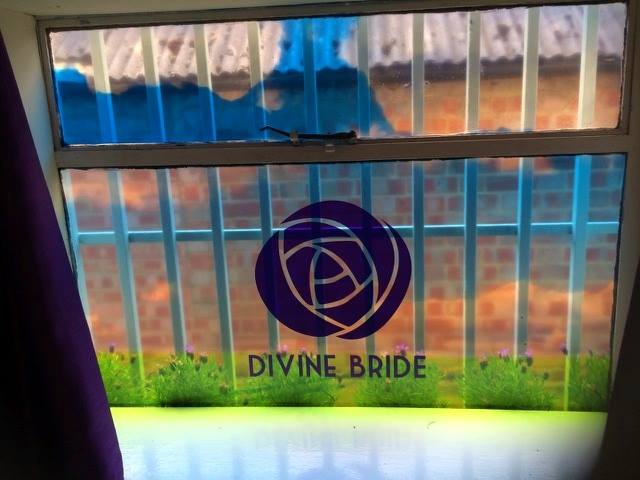 PrecisionSigns_'s tweet image. Looking for graphics that change when the lighting does? Our latest window graphics for Divine Bride, Moulton with design @studio_projects
