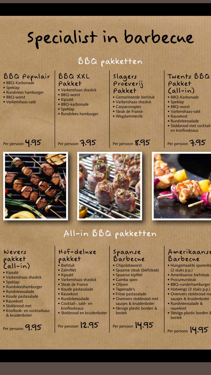 Zondag BBQen? Bestel alvast online op fritsenstefan.nl ! Dit kan al vanaf 4,95 per persoon! #lekkermakkelijk