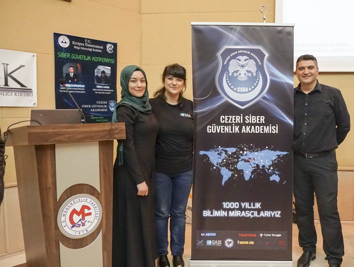 omer_colakoglu's tweet photo. Cezeri Kayseri eğitimimizi tamamladık. #erubgk #cezerikayseri #cezerierciyes #sqllog #sqlaudit @cezerisga @siberkara https://t.co/CzaaoGJDNd