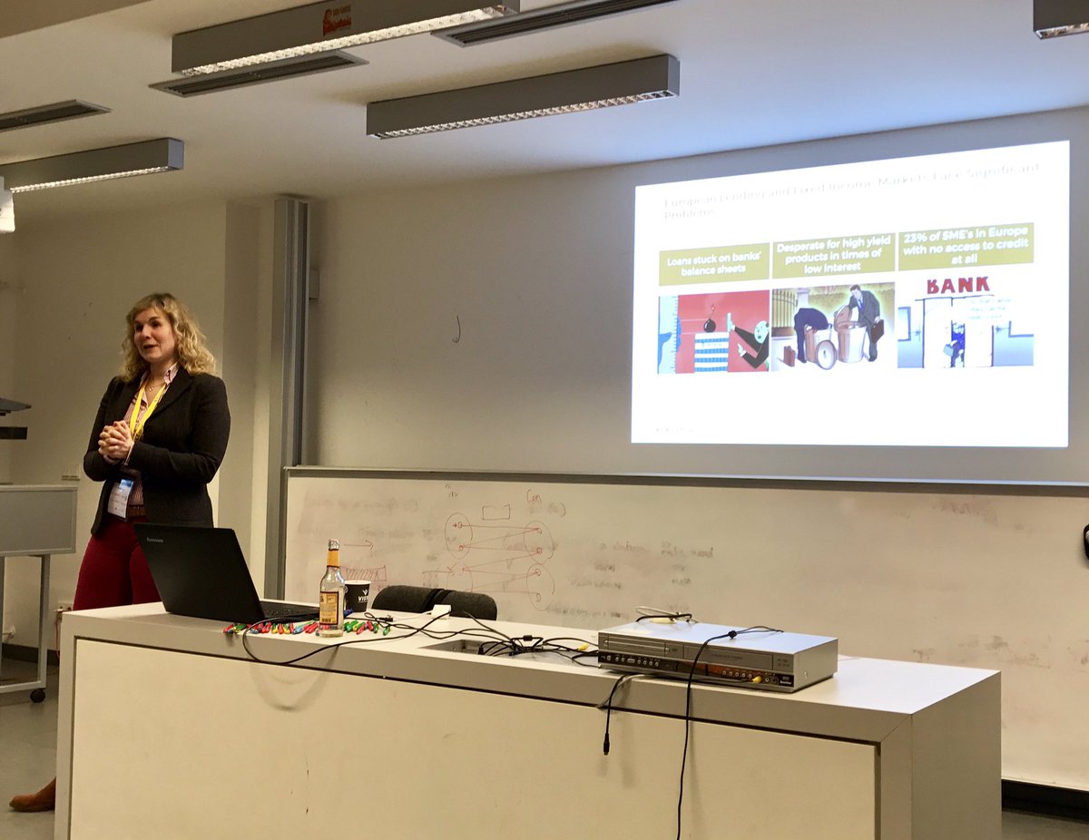 FintechLadies's tweet photo. More #fintechladies power with Marie-Louise Seelig presenting her new venture #acatus https://t.co/ArJCQSX9R0
