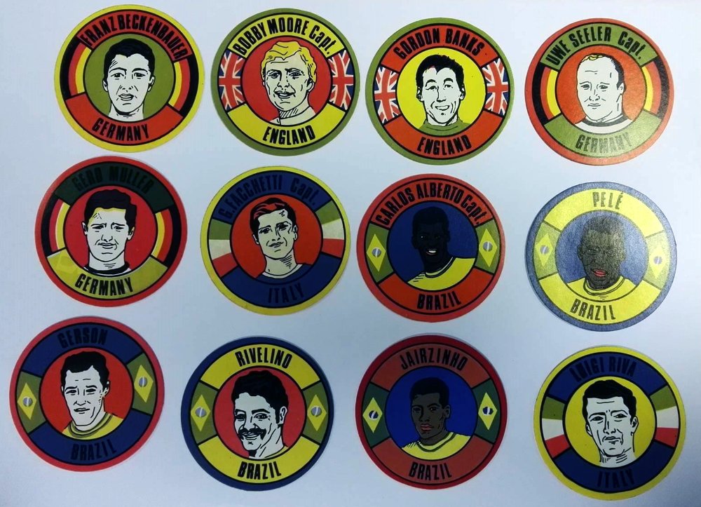 The_NFC's tweet image. Rare set of B&amp;amp;B circular football cards from the 1970 #WorldCup in Mexico

thenationalfootballcollection.org.uk/bb-circular-fo…