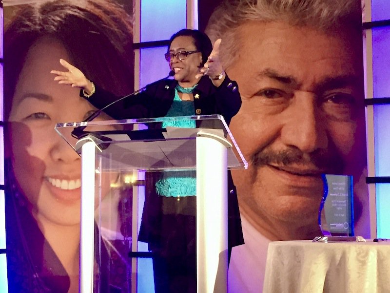 On Thursday <a href="/AmConfDiversity/">American Conference on Diversity</a> honored <a href="/ATT/">AT&T</a> CEO Randall Stephenson as Humanitarian of the Year. Cynt Marshall, SVP &amp; CDO, accepted the award.