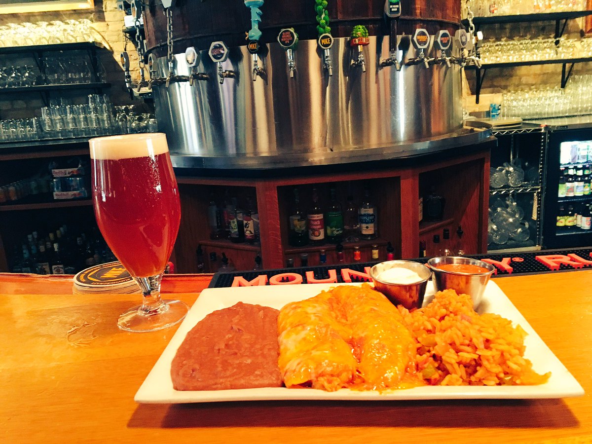 Try our Chicken Enchiladas special, pairs well MKE Brewing Co. Amarillo Happy!!!  Come rock the night away with BoxKar tonight at 9:30!!