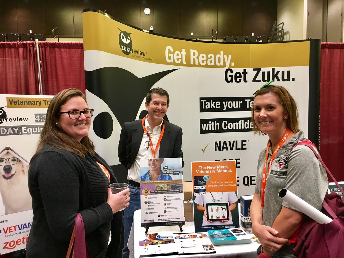 MerckVetManual's tweet photo. Congratulations to these two #MVM11 winners seen here at the @ZukuReview booth at SAVMA! https://t.co/vYCoIE4zsm
