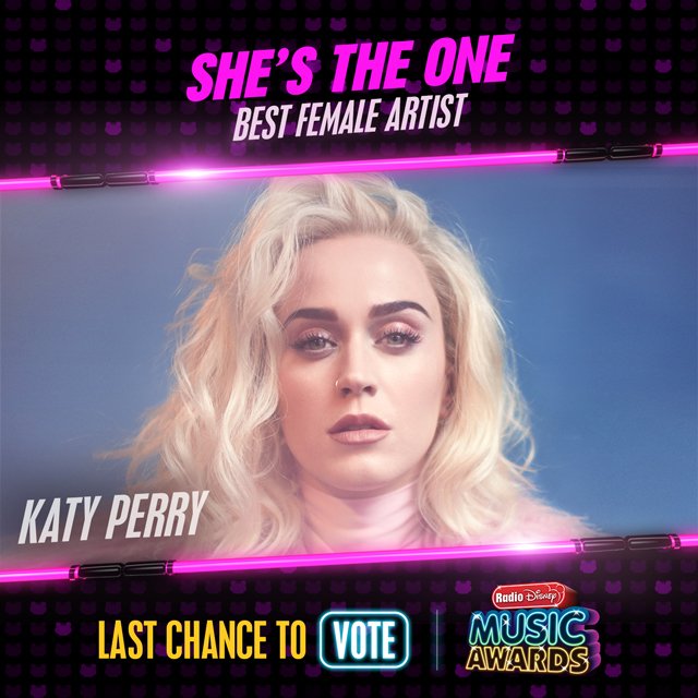 RT to vote for #KatyPerry for #ShesTheOne! <a href="/radiodisney/">RADIO DISNEY</a> #RDMA <a href="/katyperry/">KATY PERRY</a>