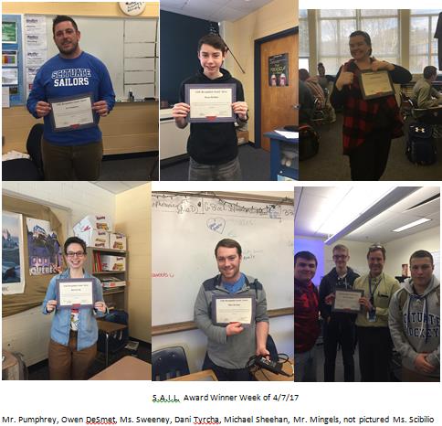 ScituateSAIL's tweet photo. Here are the #shssail award winners! Nominated by @scituatehigh students and teachers! 
Let's celebrate our awesome community! @Scituation https://t.co/JWROqxCdyN