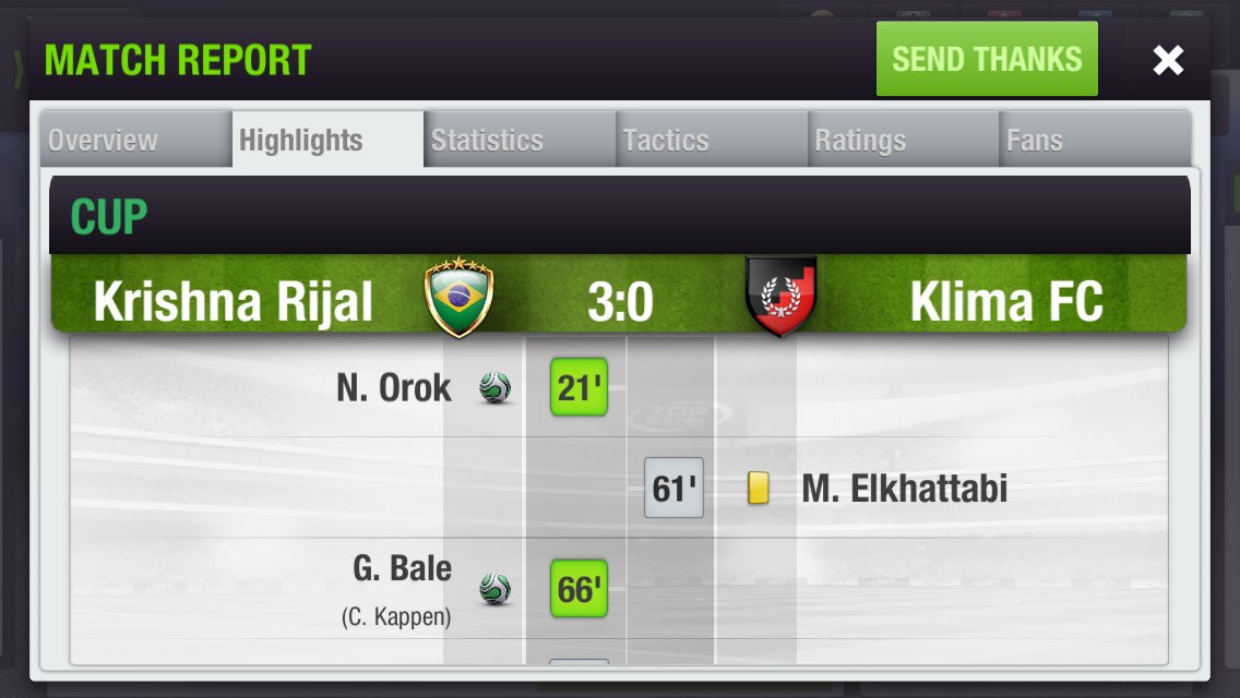 ThreeStar_FC's tweet photo. 🏁 FULL TIME:

🏆 CUP  ROUND OF 32 (2nd Match)

Krishna Rijal 3:0 Klima FC

We reached the Round of 16. 
@topeleven https://t.co/x73rTRkBLI