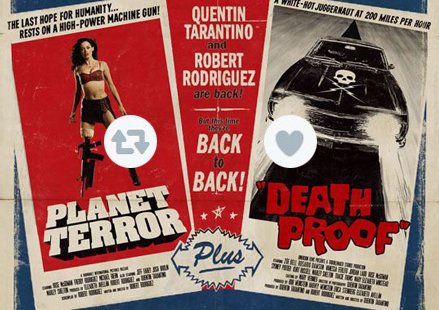 QTarantino_news's tweet photo. 10 Years Ago today, Grindhouse was released! Choose... https://t.co/EFDjhsJzVG
