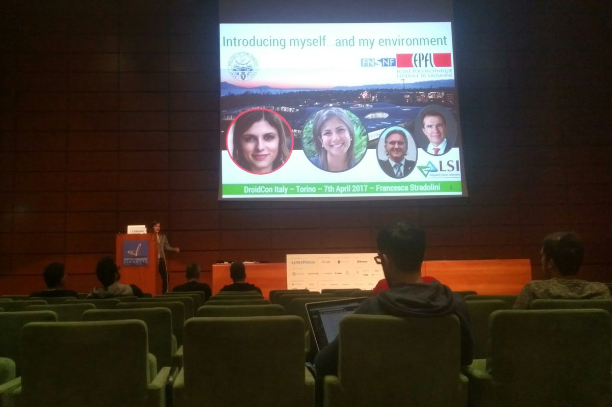dega1999's tweet photo. @frastradoli and her responsability as a #develeper. #healthcare #android #smartwatches #doctors #DroidconIt https://t.co/6xyYTCp75E