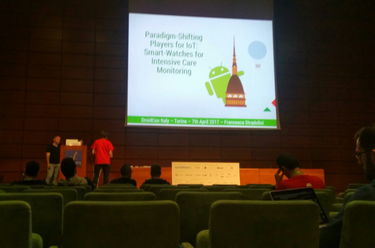 dega1999's tweet photo. @frastradoli and her responsability as a #develeper. #healthcare #android #smartwatches #doctors #DroidconIt https://t.co/6xyYTCp75E