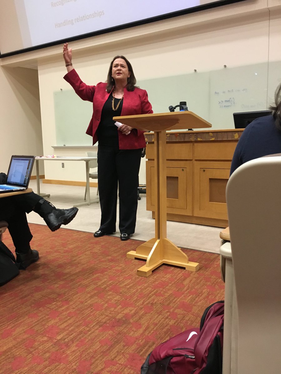 FSUAdmissions's tweet photo. Sitting in on @fsuzeigler’s class, which opened with guest speaker, FSU alum & recently retired PR guru for Disney, Jeannie Ford #FSUPreview https://t.co/wjTUWNMPY5
