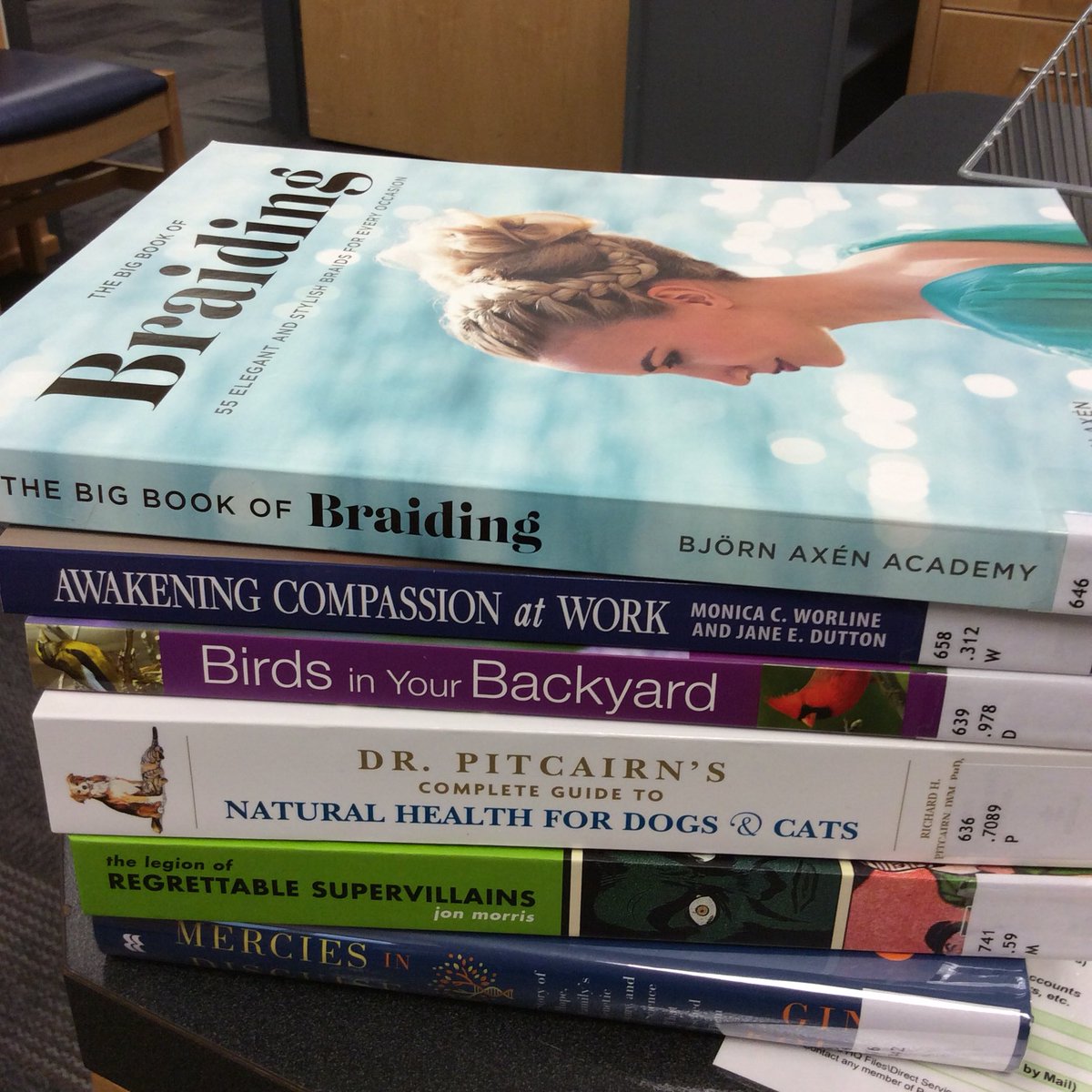 TaberLibrary's tweet image. Fresh new books for #FridayReads at #TaberPublicLibrary. We&apos;re open until 9 so come pick one out, #Taber!