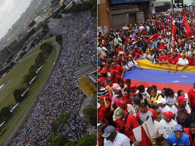 la_patilla's tweet image. ¡Que payasada! Según Nicolás: los 600 opositores en la Fajardo VS los 100 mil chavistas en el centro (comparación) bit.ly/2pa7Msc