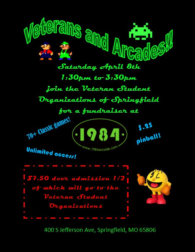 msubearsvso's tweet image. VSO Fundraiser at 1984 tomorrow! Come support Student Veterans! @msubearsvso Bring all your friends!