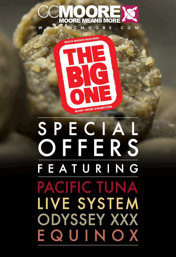 Come and see us this weekend at The Big One for some unmissable boilie bulk deals. ccmoore.com